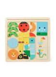 Djeco Géo Basic magneetpuzzel - 16 stukjes - Hout - Multi