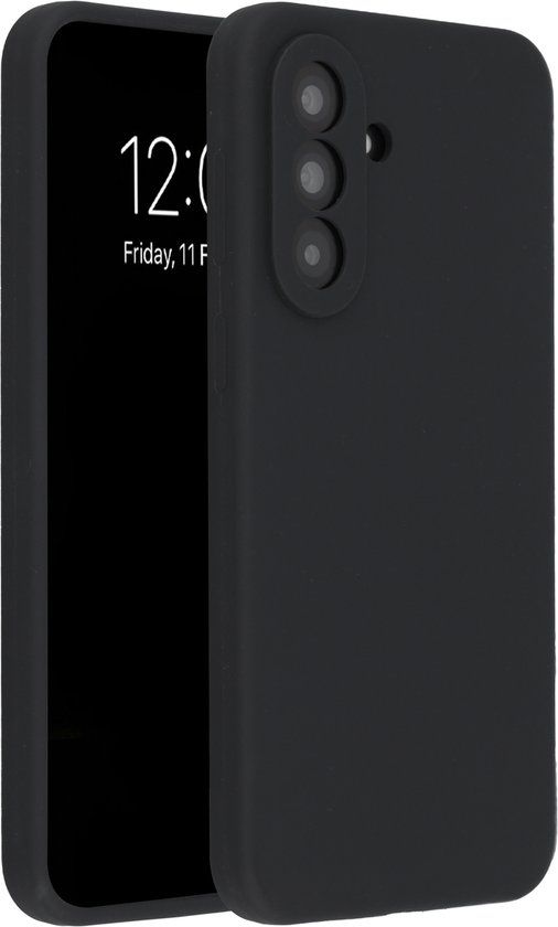 Accezz Liquid Silicone Backcover Zwart voor Samsung Galaxy A37 (5G)