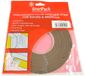 Merriway BH00898 7 x 4 mm x 5 m zelfklevende tochtstopper van schuim, bruin/wit, 4 stuks