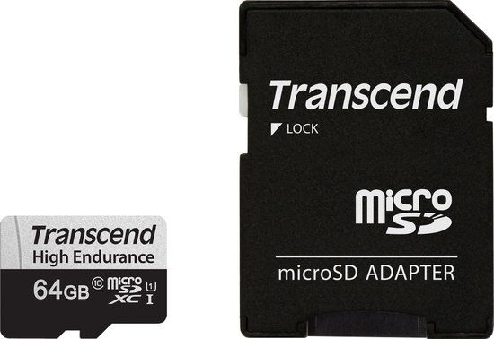 Transcend 350V - MicroSDXC - 128GB - Class 10 - 95MB/s Lezen - 45MB/s Schrijven