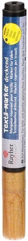 Rayher Hobby Gouden glitter textielstift - 8718758870760