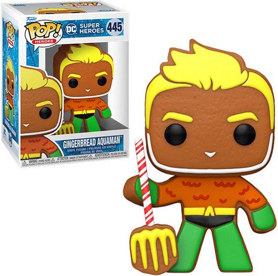 DC Comics Funko Aquaman Verzamelfiguur DC Comics Holiday 2022 POP! Heroes Aquaman 9 cm Multicolours