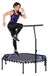 Merkloos Fitnesstrampoline - Trampoline springen Ø 90 cm - Opvouwbaar en stil - Verstelbare handgreep 79 - 100 cm - Achthoekig