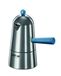 Ilsa Pop Carmencita espressomachine van aluminium, handvat rood, kopjes 2