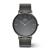Daniel Wellington Piano Link DW00100777 Unisex Horloge Ø40mm Grijs Staal