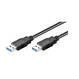 MicroConnect USB 3.0, M/M, 2 m USB-kabel, USB-A, zwart