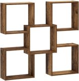 vidaXL Wandplank Oud hout 99,5 x 17 x 91 cm Bewerkt hout