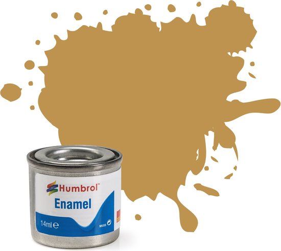 Humbrol Emailleverf Mat - 14 ml - No. 93 Desert Yellow