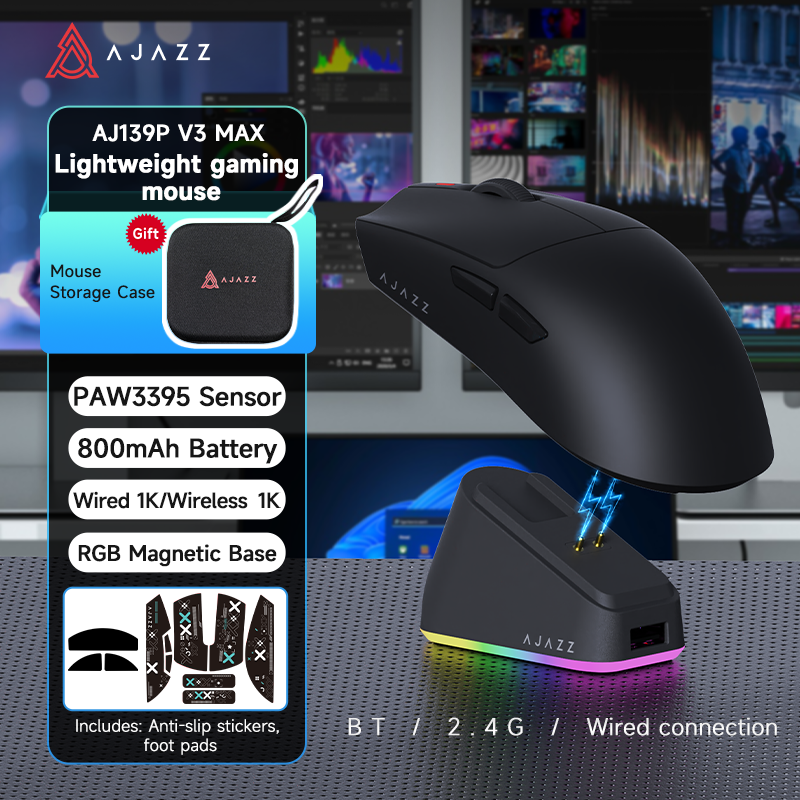 AJAZZ AJ139P V3 Tri-mode Draadloze Muis
