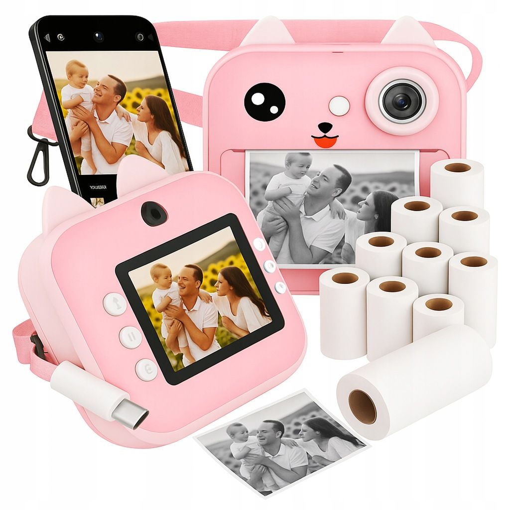 R2 INVEST PRINT 2.0 DIRECTE ZOMER KINDEREN MINI THERMISCHE PRINTER 13 ROLLEN