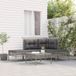 Maison Exclusive - Salon de jardin 5 pièces avec coussins, gris, en polyrotin