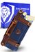 Dalstrong Nomad Knife Roll - 12oz Heavy Duty Canvas & Top Grain Leather Roll Bag - 13 Slots - Binnen- en Achterzakken met ritssluiting - Blade Travel Storage/Case (Dalstrong Blue)