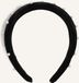 Notre-V Pearl Head Band Haaraccessoires Dames - Zwart - Satijn