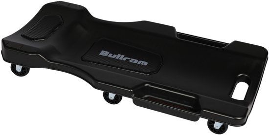 BULLRAM monteursbed PROFI Zwart Kunststof 12 cm