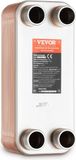 Échangeur de chaleur à 30 plaques avec 4 raccords de 11/4" MNPT, dimensions 5" x 12", soudé, fabriqué en acier inoxydable 316L
