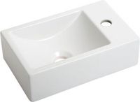 Plieger Houston fontein 37x23cm 1 kraangat rechts matwit 0271066