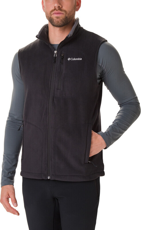 Columbia Fast Trek Fleece Vest Heren, black M 2020 Fleece bodywarmers