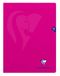 Clairefontaine 313361C Pak met 10 Geniete Schriften Mimesys Roze - 24x32 cm - 96 Pagina's Grote Ruitjes - Wit Papier 90 g - Polypro Omslag