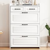 MODFU Opbergkast 80x23.5x131 cm Spaanplaat Wit