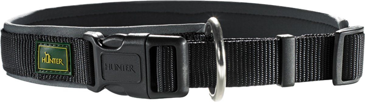 Hunter Vario Plus Hondenhalsband - 35-40 cm - Zwart/Grijs