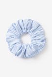 Sissy-Boy Lichtblauwe gestreepte scrunchie Katoen