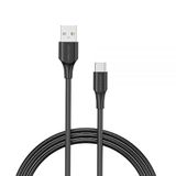 Brightium USB-kabel, stekker naar stekker, 0,25 m, 3 A, 60 W, 480 Mbps, zwart