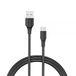 Brightium USB-kabel, stekker naar stekker, 0,25 m, 3 A, 60 W, 480 Mbps, zwart