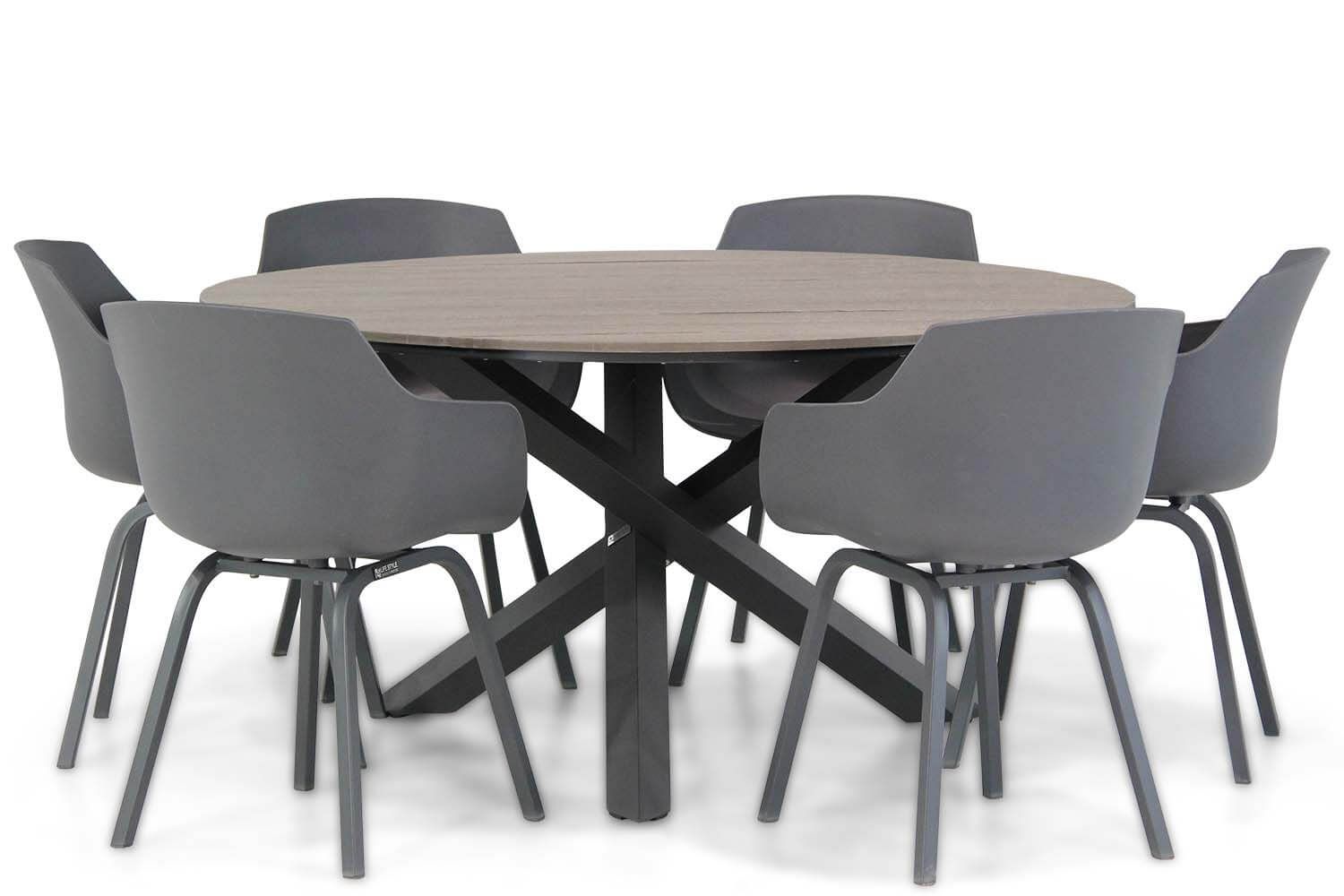 Lifestyle Garden Furniture Lifestyle Salina/Ancona 150 cm dining tuinset 7-delig - 7423628074063