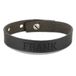 Bracelet en cuir pour hommes à graver - Noir