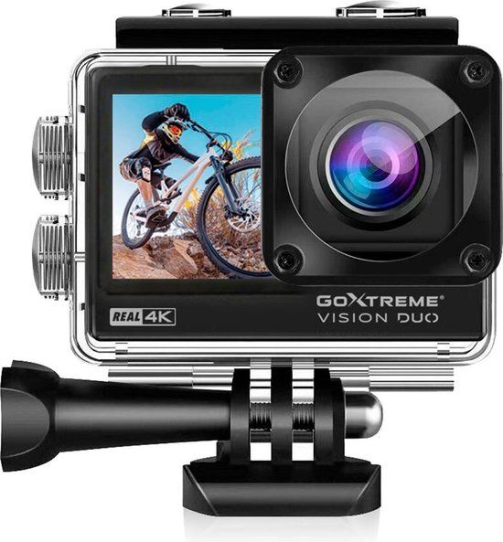 GoXtreme Vision Duo - Action Camera - 4K - WiFi - 12MP - 170° - 68g