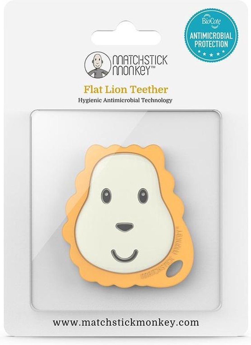 Matchstick Monkey Flat teether lion