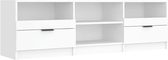 vidaXL Tv-meubel 150x33,5x45 cm bewerkt hout wit