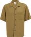 WE Fashion Heren loose fit overhemd - Olijfgroen - Maat XL