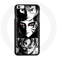 Maniacase Geval voor iPhone SE Sangoku Naruto Luffy één stuk Dragon Ball Z zwart-witte achtergrond anime manga