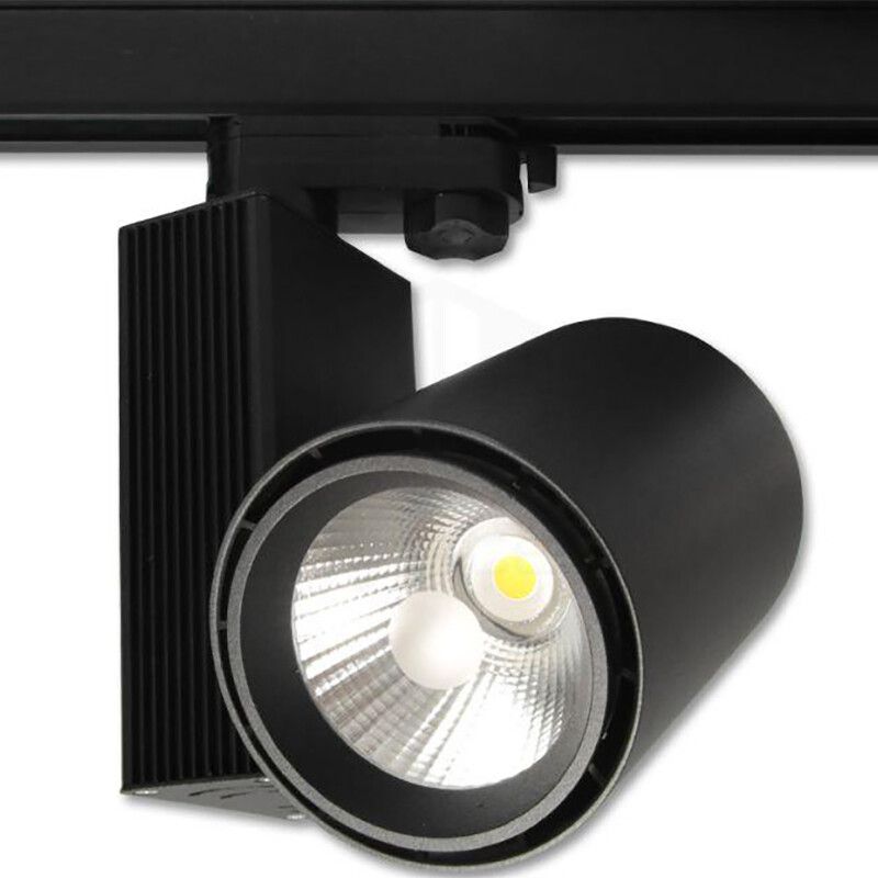 BES LED Railverlichting - Track Spot - Prixa Oron - 30W - Warm Wit 3000K - Zwart