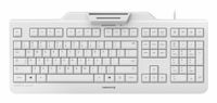 CHERRY KC 1000 SC Filaire USB QWERTY (États-Unis) Complet (100 %) Clavier Blanc