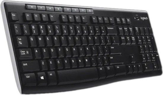 Logitech Wireless Keyboard K270 - French AZERTY - Black
