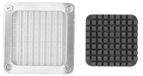 Couteau à frites Acier inoxydable - Coupe-légumes - Coupe-pommes de terre - Coupe-frites - Coupe pour concombre/aubergine/carotte - Durable et résistant à l'usure