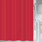 Spirella Douchegordijn, polyester, rood, 200 x 180 cm