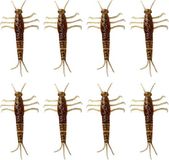 Savage Gear LB 3D TPE Mayfly Nymph - Brown Glitter - 5cm - 8 Stuks