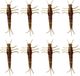 Savage Gear LB 3D TPE Mayfly Nymph - Brown Glitter - 5cm - 8 Stuks