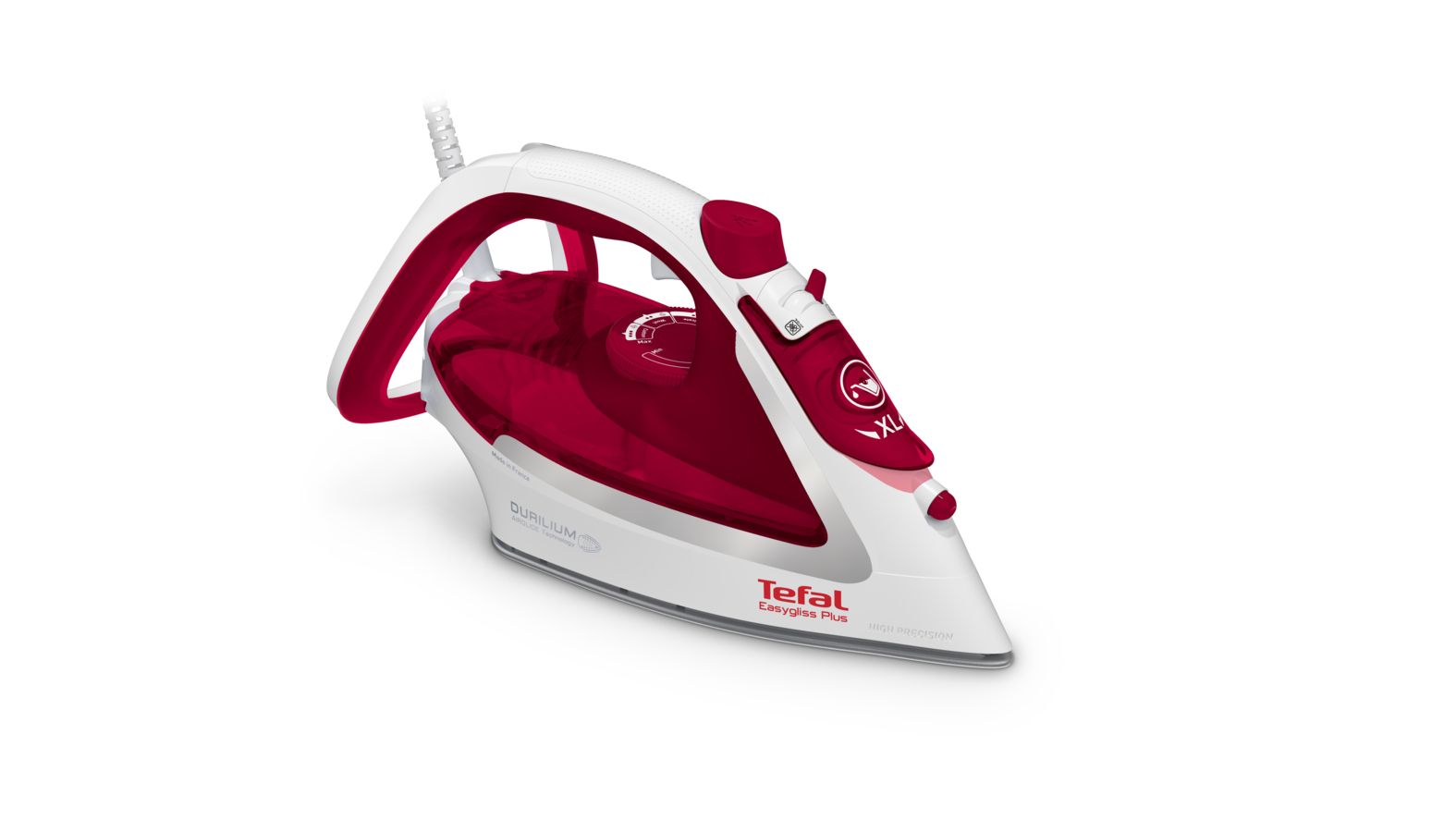 Tefal Easygliss Plus FV5717 - Dry & Steam Iron - 2400W - Red/White