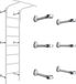 Proviant manchon de fixation pour le montage de l'échelle au mur, 1 pièce