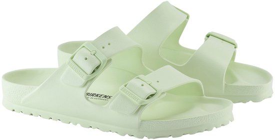 Birkenstock Arizona EVA Slippers Dames lichtgroen Maat 39