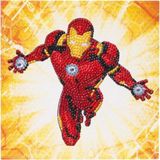 Crystal Card kit Marvel IRON MAN 18 x 18 cm