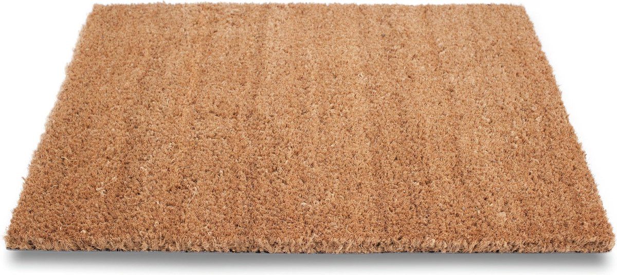 Sorx Bruine deurmatten/buitenmatten pvc/kokos 50 x 80 cm - droogloopmatten/vloermatten