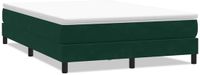 vidaXL Boxspring zonder matras fluweel donkergroen 140x210 cm