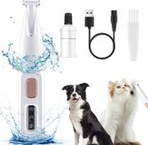 Unyqoos® Tondeuse voor huisdieren met stille werking en LED-verlichting, ideaal voor volledige vachtverzorging