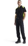 Blåkläder Industrie werkbroek stretch met kniezakken 1448-1832 - Zwart/High Vis Geel - D116