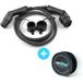CARPLUG Câble de recharge Noir - Type 2 - Type 2 - 3m - 7,4kW (1 phase 32A) - T2 T2 + Housse